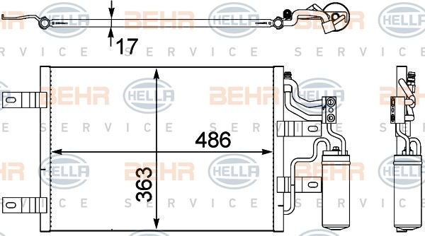 HELLA Kondensaator,kliimaseade 8FC 351 302-551