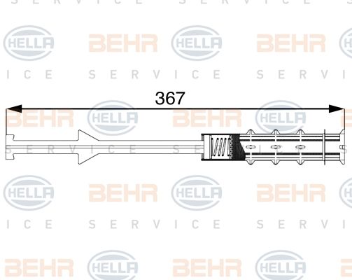 HELLA Осушитель, кондиционер 8FT 351 197-711