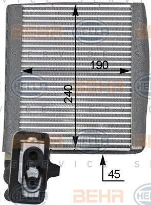 HELLA Испаритель, кондиционер 8FV 351 331-331