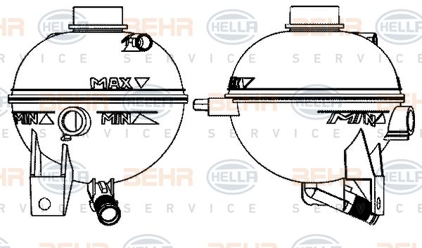 HELLA Paisupaak,jahutusvedelik 8MA 376 702-354