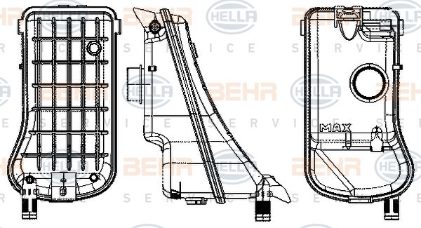 HELLA Paisupaak,jahutusvedelik 8MA 376 702-374