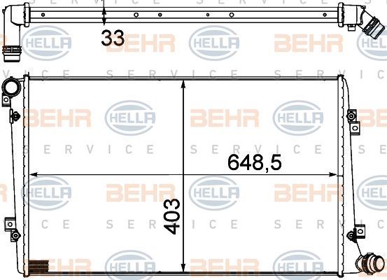 HELLA Radiaator,mootorijahutus 8MK 376 756-701