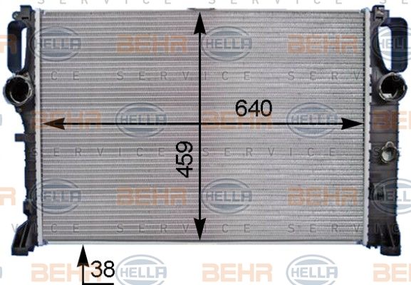 HELLA Radiaator,mootorijahutus 8MK 376 769-791