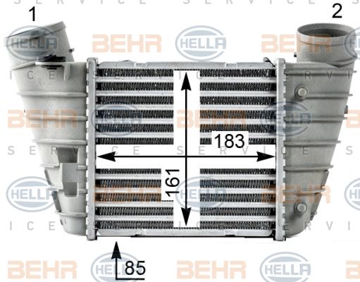 HELLA Kompressoriõhu radiaator 8ML 376 700-061