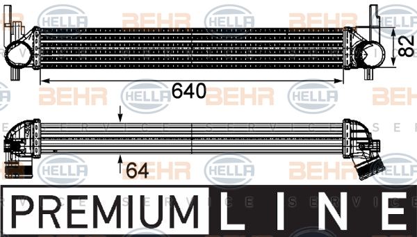 HELLA Интеркулер 8ML 376 746-141