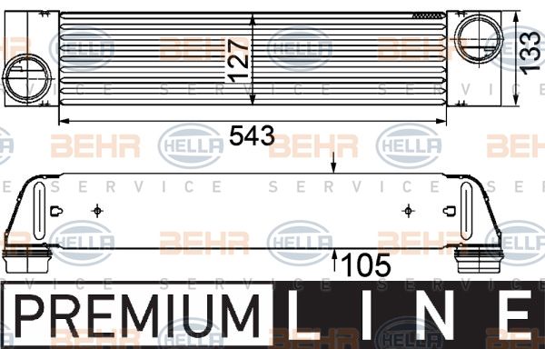 HELLA Интеркулер 8ML 376 746-501