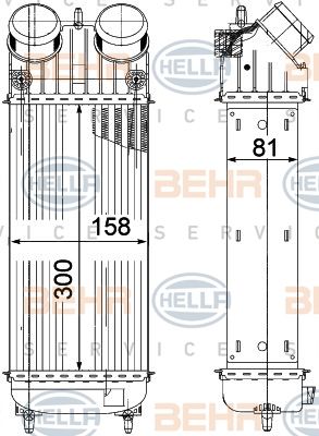 HELLA Интеркулер 8ML 376 756-741