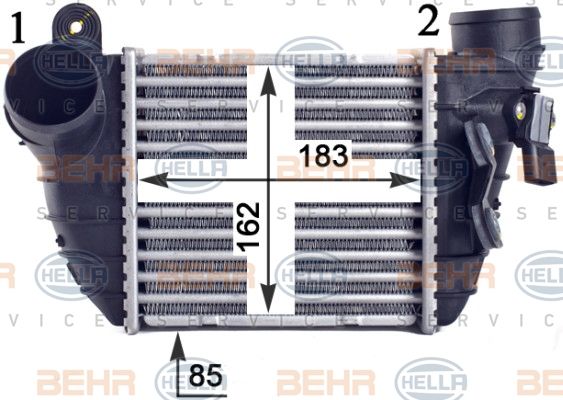 HELLA Интеркулер 8ML 376 760-701