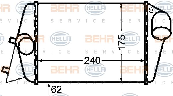 HELLA Интеркулер 8ML 376 776-281