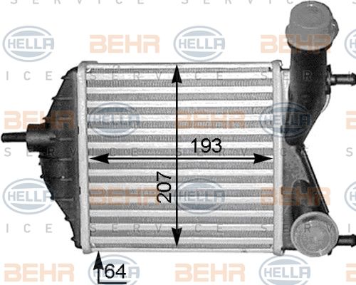 HELLA Kompressoriõhu radiaator 8ML 376 783-551