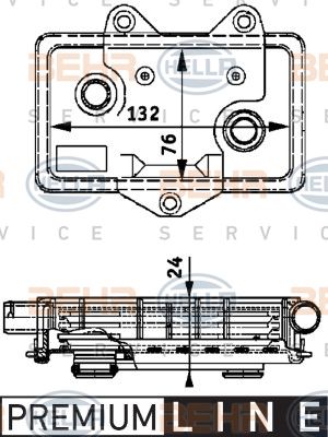 HELLA Õliradiaator,mootoriõli 8MO 376 726-051