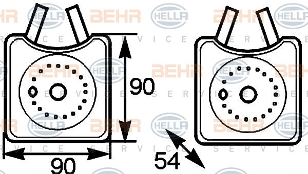 HELLA Õliradiaator,mootoriõli 8MO 376 778-031