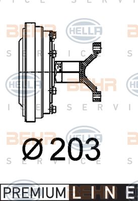 HELLA Sidur, radiaatoriventilaator 8MV 376 757-171