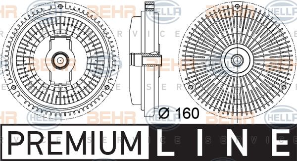 HELLA Sidur, radiaatoriventilaator 8MV 376 757-331