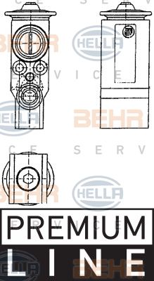 HELLA Расширительный клапан, кондиционер 8UW 351 239-071