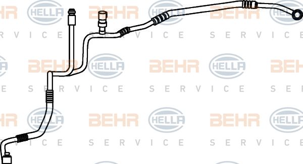 HELLA Kõrgsurvetorustik, kliimaseade 9GS 351 337-191