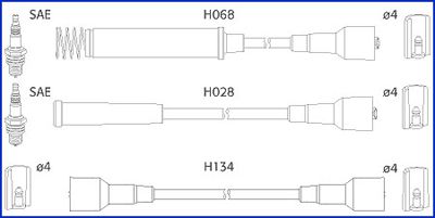 HITACHI Süütesüsteemikomplekt 134203