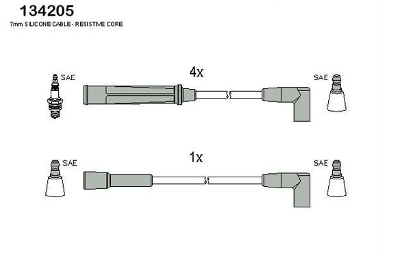 HITACHI Süütesüsteemikomplekt 134205