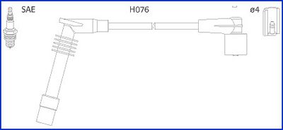 HITACHI Комплект проводов зажигания 134251