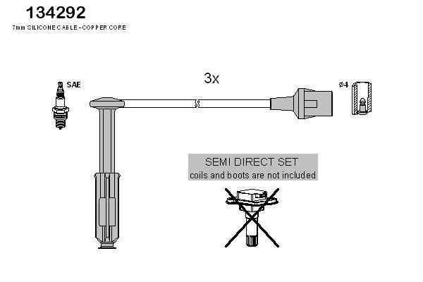 HITACHI Süütesüsteemikomplekt 134292