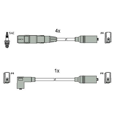 HITACHI Süütesüsteemikomplekt 134831