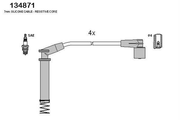 HITACHI Süütesüsteemikomplekt 134871