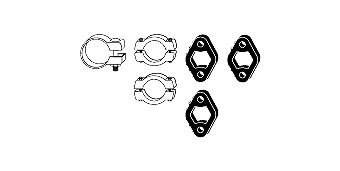 HJS Montaažikomplekt, väljalaskesüsteem 82 21 6802