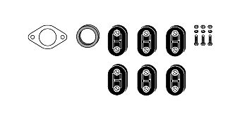 HJS Монтажный комплект, система выпуска 82 42 4259