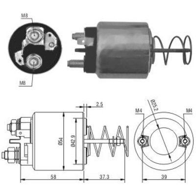 HOFFER Magnetlülitus,starter 6646053