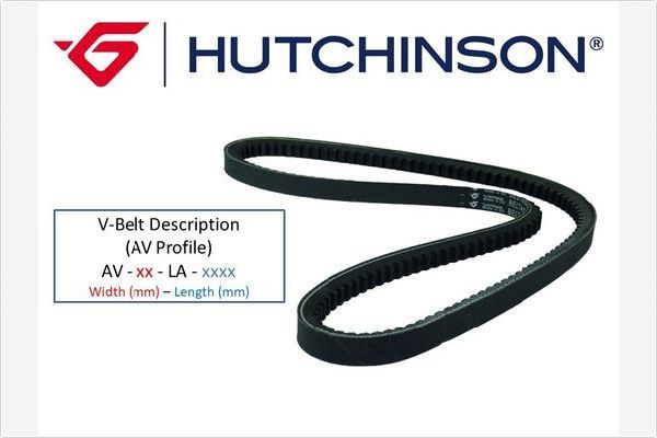 HUTCHINSON Клиновой ремень AV 10 1540 (La 1550)