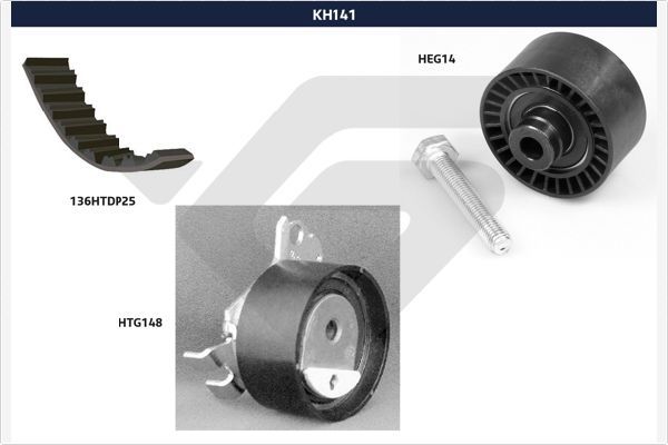 HUTCHINSON Комплект ремня ГРМ KH 141