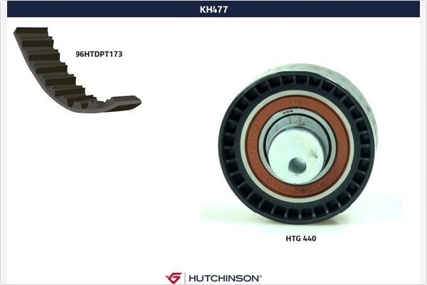 HUTCHINSON Комплект ремня ГРМ KH 477