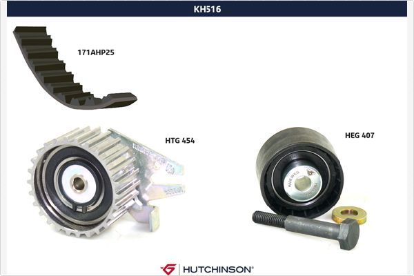 HUTCHINSON Комплект ремня ГРМ KH 516