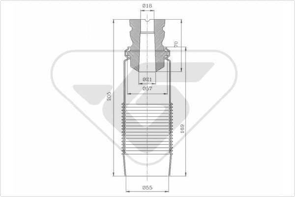 HUTCHINSON Tolmukaitse komplekt,Amordid KP065