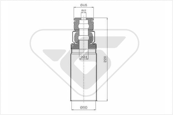 HUTCHINSON Пылезащитный комплект, амортизатор KP107