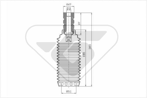 HUTCHINSON Пылезащитный комплект, амортизатор KP111