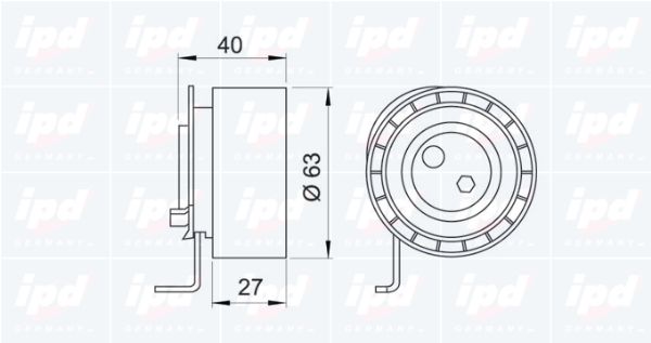 IPD Натяжной ролик, ремень ГРМ 14-0070