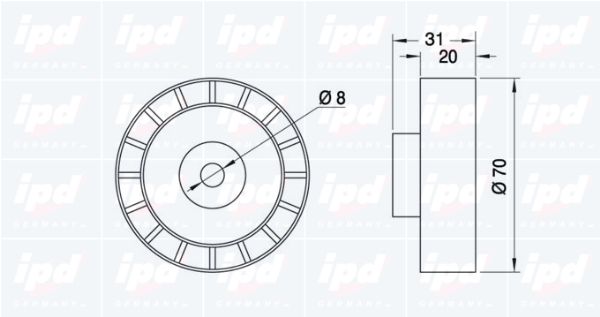 IPD Pingutusrull,soonrihm 14-0214