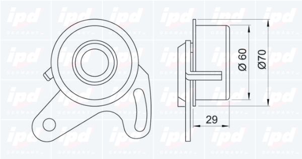 IPD Натяжной ролик, ремень ГРМ 14-0723