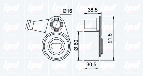 IPD Натяжной ролик, ремень ГРМ 14-0950