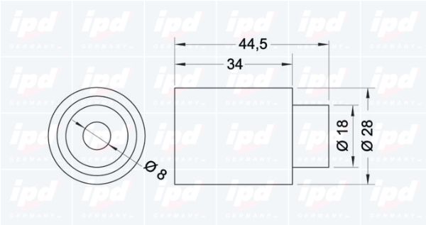 IPD Seade-/juhtrull,hammasrihm 15-0069