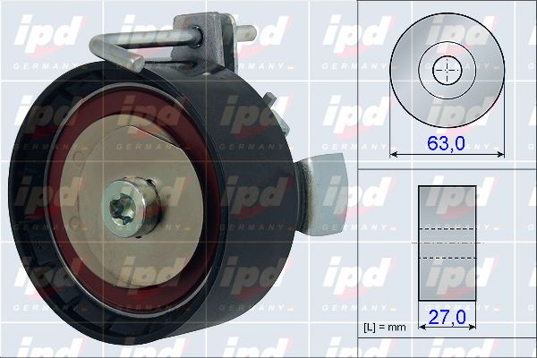 IPD Натяжной ролик, ремень ГРМ 15-3902