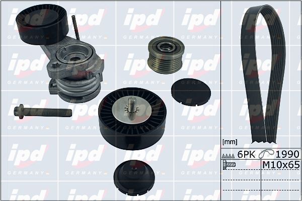 IPD Поликлиновой ременный комплект 20-1857