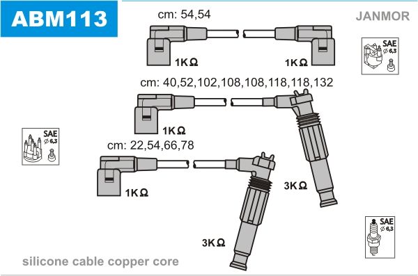 JANMOR Süütesüsteemikomplekt ABM113