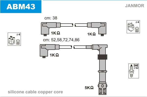 JANMOR Süütesüsteemikomplekt ABM43