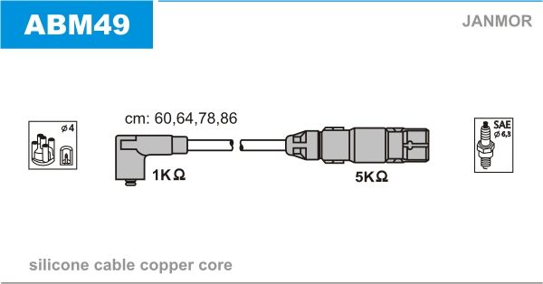 JANMOR Süütesüsteemikomplekt ABM49