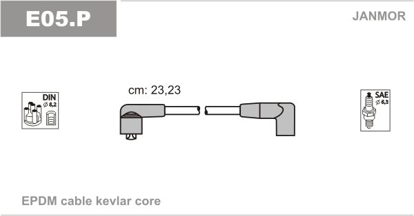 JANMOR Süütesüsteemikomplekt E05.P