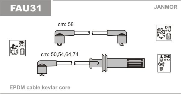 JANMOR Süütesüsteemikomplekt FAU31