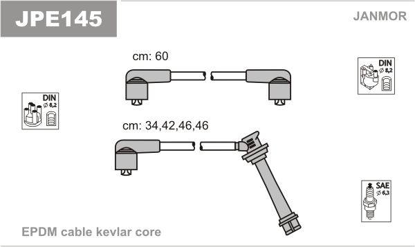 JANMOR Süütesüsteemikomplekt JPE145