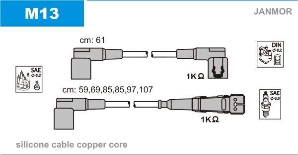 JANMOR Süütesüsteemikomplekt M13